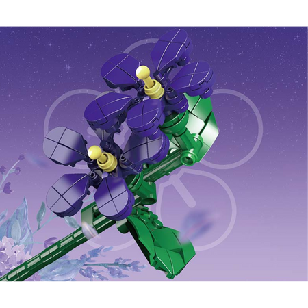 Klocki Konstrukcyjne Kwiat Fiołek Dekoracja Do Wazonu 145 Elementów MOULD KING