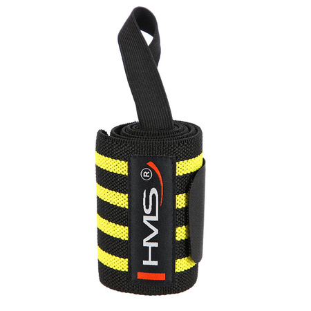Owijki Treningowe Stabilizatory Na Siłownię Na Nadgarstek Żółte 2 szt. HMS