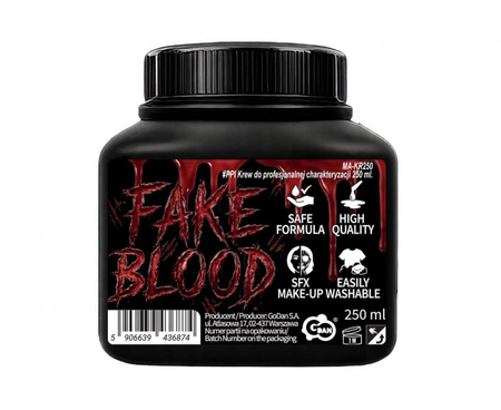 Sztuczna Krew Fake Blood Profesjonalna Charakteryzacja Realistyczna 250 ml 