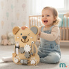 Tablica Manipulacyjna Sensoryczna Montessori Edukacyjna Miś 10 Elementów