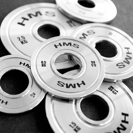 Talerze Obciążenia Olimpijskie Na Gryf Sztangę Chromowana Stal HMS 2x0,5 kg