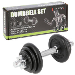 Sztangielka Hantla Treningowa Regulowana Do Ćwiczeń Treningu Siłowego 10 kg