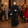 Ksiądz Kostium Sutanna Przebranie Na Halloween Dla Dorosłych Sutanna + Pas
