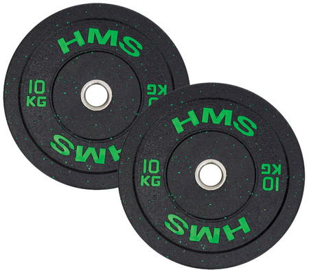 HMS Talerz Olimpijski Na Gryf Sztangę Gumowany Do Treningu Siłowego 4x10 kg