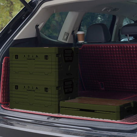 Skrzynia Pojemnik Pudełko Do Przechowywania Transportowa Kempingowa 2w1 32L