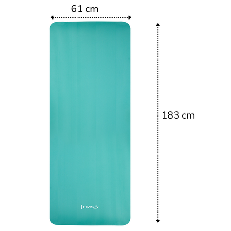 Mata Do Ćwiczeń Fitness Jogi Gimnastyczna Treningowa Gruba NBR 1,5 cm HMS