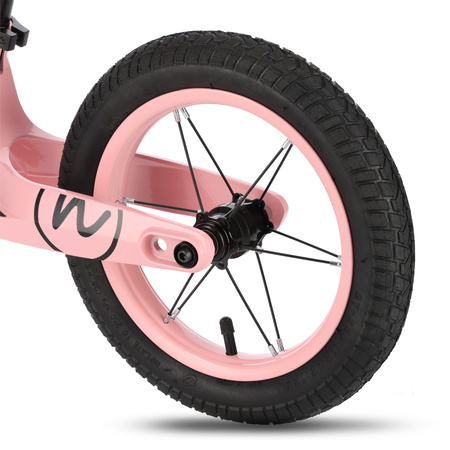 Rowerek Biegowy Lekki Dla Dzieci Magnesium Pompowane Koła 12" LED NILS
