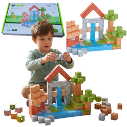 Klocki Magnetyczne Konstrukcyjne Zestaw 119 Elementów Edukacyjne Dla Dzieci