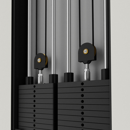 HMS Brama Przyścienna Podwójna Treningowa Do Ćwiczeń Ze Stosem