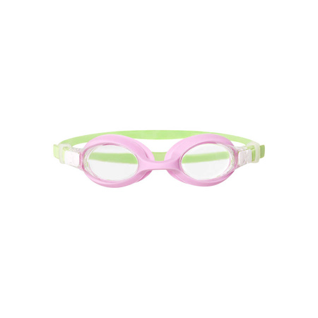 NILS Zestaw Dla Dziecka Zielono-Fioletowe Okularki + Fioletowy Czepek Pływacki