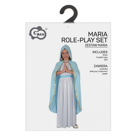 Strój Maryja Matka Boska Kostium Przebranie Na Jasełka Bal Dla Dziewczynki