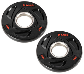 HMS Zestaw Talerzy Olimpijskich Ogumowanych 2x1,25 kg