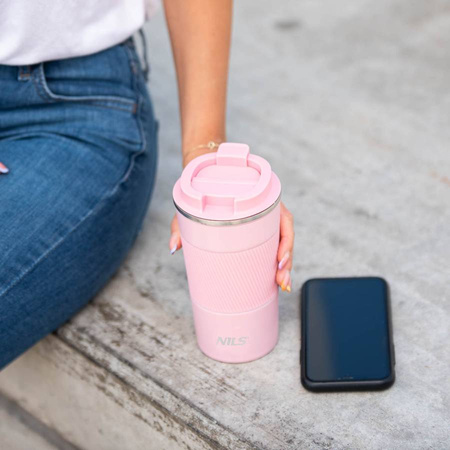 Kubek Termiczny Termos Turystyczny Stalowy Butelka Na Kawę Herbatę 510 ml