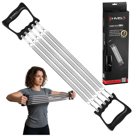 Ekspander Metalowy Klasyczny Do Ćwiczeń Fitness Rozciągania Regulowany HMS