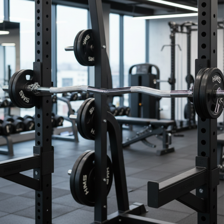 Gryf Lekko Łamany Stalowy Chromowany Gwintowany Sztanga 120 cm + Zaciski