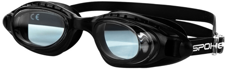 Okularki Pływackie Na Basen Dla Dziecka Do Pływania ANTI-FOG Czarne SPOKEY