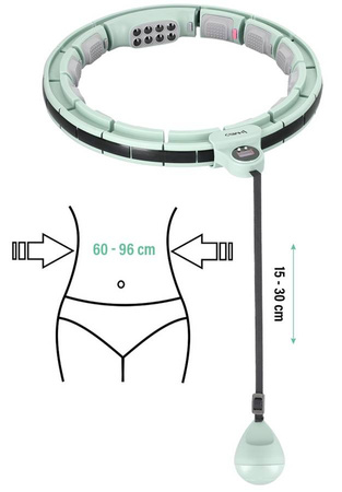 HMS Hula Hop Odchudzające Z Obciążeniem + Wyświetlacz