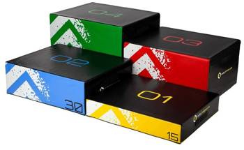 Skrzynie Plyometryczne Do Ćwiczeń Fitness Treningu Crossfit 4 szt. HMS