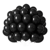 Balony Lateksowe Pastelowe Czarne Na Urodziny Ślub Wesele 5" - 100 szt.