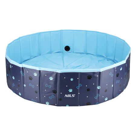 Basen Dla Psa Zwierząt Składany Ogrodowy 120x30 cm Kojec Do Kąpieli NILS