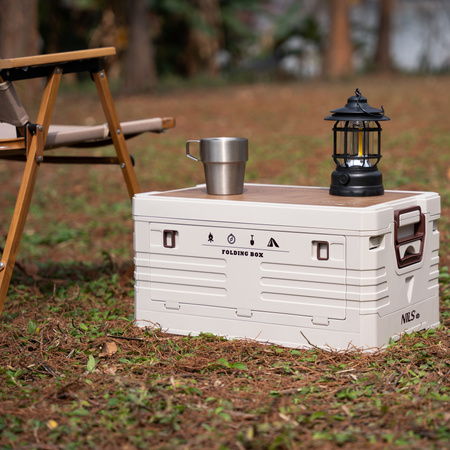 Skrzynia Pojemnik Pudełko Do Przechowywania Transportowa Kempingowa 2w1 32L