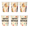 Talerzyki Papierowe 18 cm + Kubeczki 250 ml Kapibara Happy Birthday 12 szt.