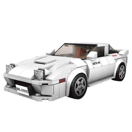 Mould King Klocki Konstrukcyjne Samochód Wyścigowy 369 Elementów + Gablota