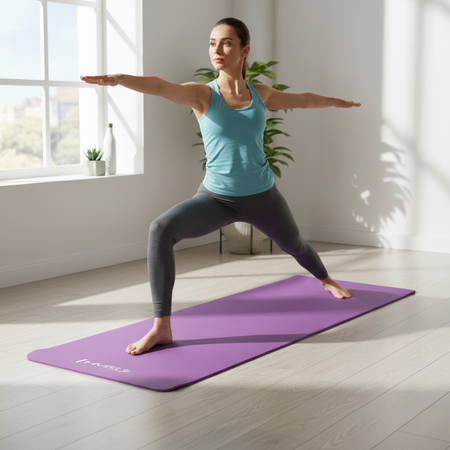 Mata Do Ćwiczeń Fitness Jogi Aerobiku Gimnastyczna Gruba Karimata 1 cm HMS