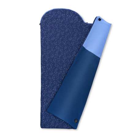 Śpiwór Turystyczny Mumia Lekki Z Kapturem Kempingowy + Pokrowiec 210x75 cm