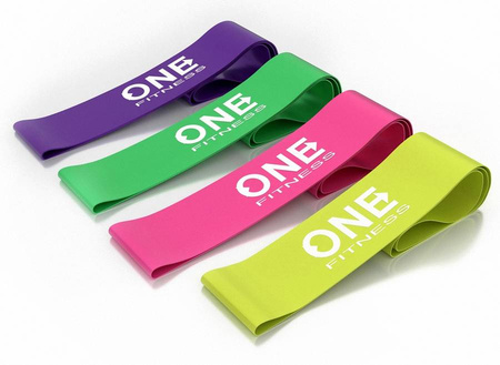 Zestaw 4 Gum Taśm Do Ćwiczeń Fitness Treningu Rehabilitacji Mini Band