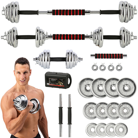 HMS Sztangielki Hantle Sztanga W Walizce 2x10 kg