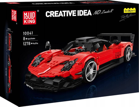 Klocki Konstrukcyjne Auto Sportowy Samochód 1278 Elementów Mould King