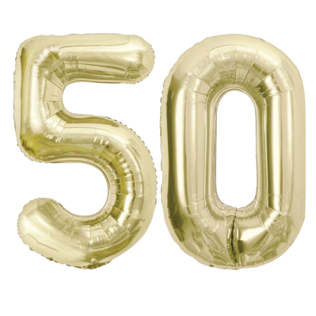 Balony Foliowe Dekoracja Na 50 Urodziny Rocznice Szampańskie 85 cm GODAN