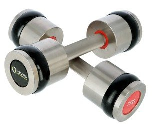 HMS Hantle Hantelki Ciężarki Chromowane 2 x 7 kg