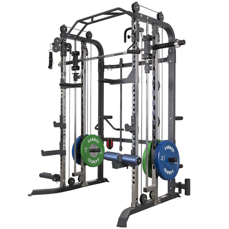 Atlas Suwnica Smitha + Gryf Do Ćwiczeń Treningu Siłowego Fitness HMS