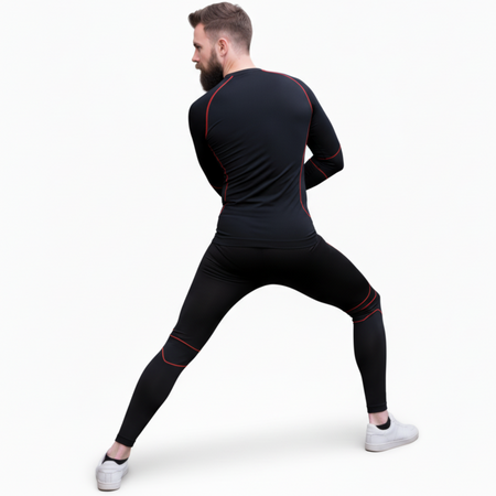 MERKAN Męska Bielizna Termoaktywna Odzież Termiczna Komplet ARES