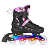 Łyżwy Rolki Regulowane LED Dziecięce Hokejowe 4w1 Kauczukowe NILS