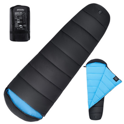 Śpiwór Turystyczny Mumia Ciepły Z Kapturem Duży 230x80cm + Pokrowiec SPOKEY