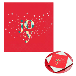 Serwetki Świąteczne Papierowe Na Boże Narodzenie GODAN 33x33 cm - 100 szt.