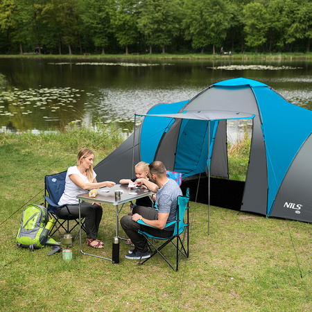 Duży Namiot Turystyczny 6 Osobowy Wodoodporny
