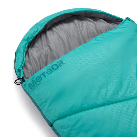 Śpiwór Turystyczny Ciepły Mumia Kołdra Z Kapturem Duży 220x80cm + Pokrowiec