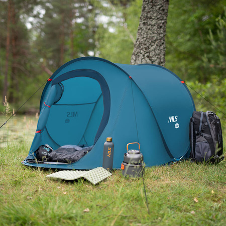 NILS Namiot Samorozkładający Kempingowy Wodoodporny + Filtr UV