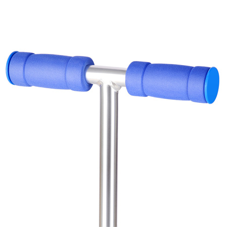 Hulajnoga Trójkołowa Dla Dzieci Balansowa Niebieska Regulowana Kółka LED