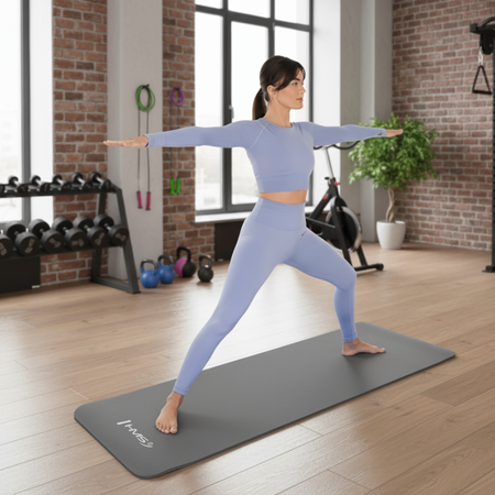 Mata Do Ćwiczeń Fitness Jogi Aerobiku Gimnastyczna Gruba Karimata 1 cm HMS
