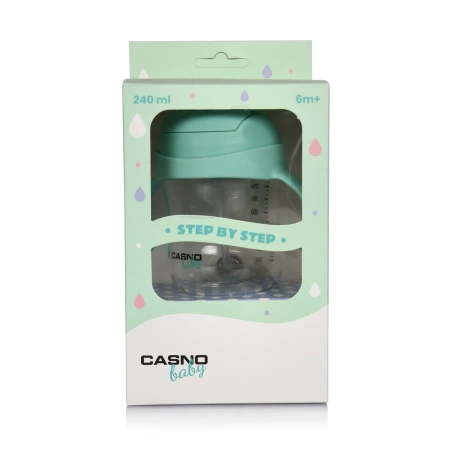CASNO Butelka Tritanowa Kubek Niekapek Dla Niemowląt Dzieci Baby DIZZY 240 ml