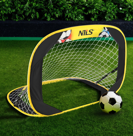 Zestaw 2x Bramka Samorozkładająca Piłkarska Przenośna Składana Treningowa