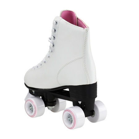 Wrotki Klasyczne Retro Kauczukowe Kółka Białe Rekreacyjne Sznurowane NILS