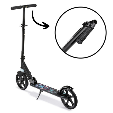 Hulajnoga Miejska Klasyczna Składana Regulowana Wysokość Koła 200 mm Cyfrowy Lew HYPERMOTION