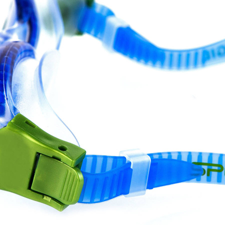 Niebieski Zestaw Pływacki Na Basen Czepek + Okularki Do Wody