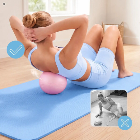 Piłka Do Pilatesu Ćwiczeń Fitness Jogi Rehebilitacyjna  SPOKEY Mała 22 cm